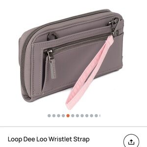 Lug Loop Dee Loo Wristlet Strap in Bubble Pink